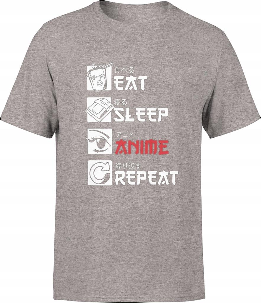 Koszulka Anime Manga Męska T-Shirt Męski Tshirt Z Nadrukiem Xxl