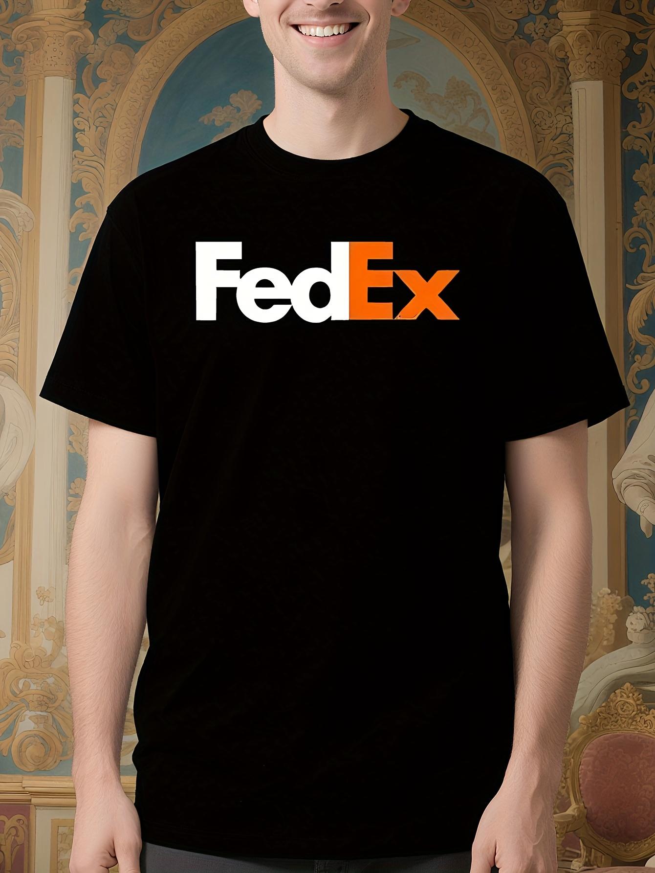 FedEx 100% Cotton Tshirt - Casual Short Sleeve Crew Neck ... S