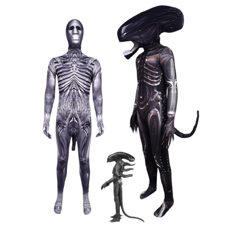 Alien Cosplay Romulus Xenomorph Predator Jumpsuit Adult Kids Costumes Bodysuits