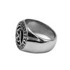 Classic Norse Viking Ring Stainless Steel Jewelry Odin's Symbol Rune Letter Signet Celtic Knot Ring Men Gift SWR0996
