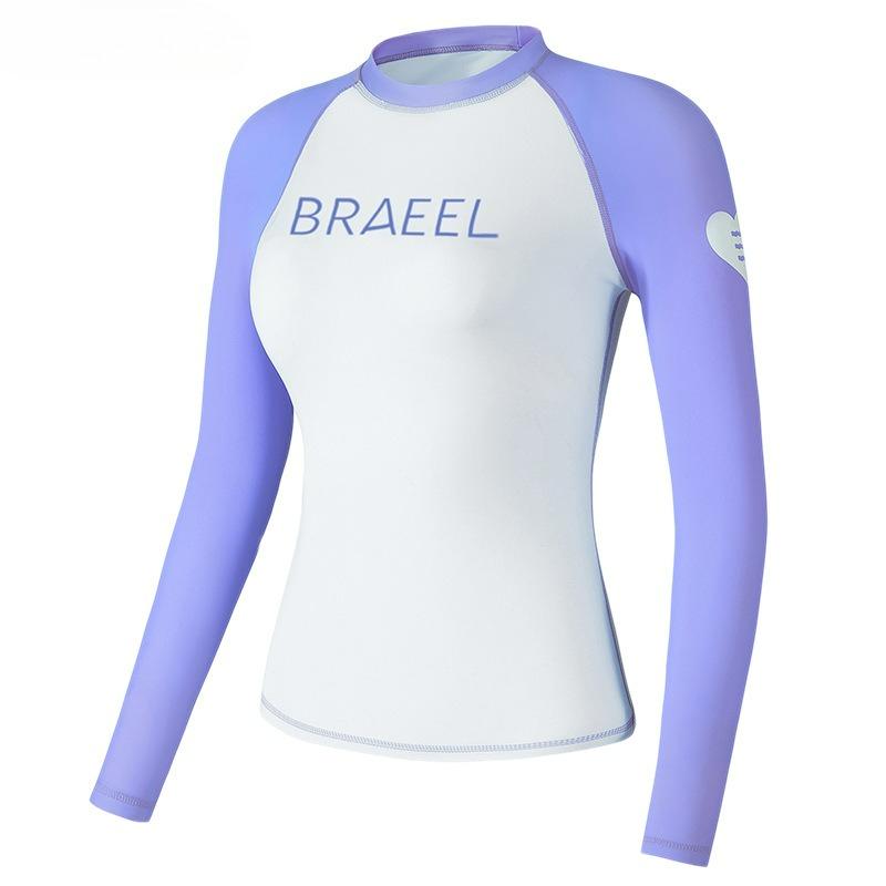 

Korea Wetsuit Women 2026 New Slim-Fit UV-Protective Swimsuit Quick-Dry Women s Long Sleeve Rash Guard for Surfing S