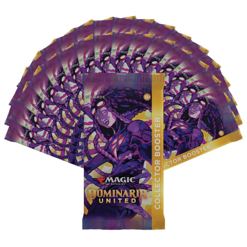 Magic: The Gathering Dominaria Unite Collector Booster (English Version) with 2 History Promo Cards (Box of 12 Packs) MTG Trading Card Wizards of the