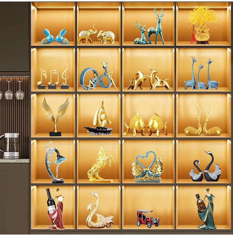 Yaşam ve Yemek Alanları İçin Çağdaş Minimalist Cam Dolap