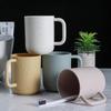 Large Capacity Plastic Toothbrush Holder Cup With Handle Modern Bathroom Mouthwash Cup For Home Hotel Travel Dormitory