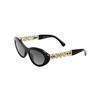 Temple Logo Butterfly Sunglasses Women's Black