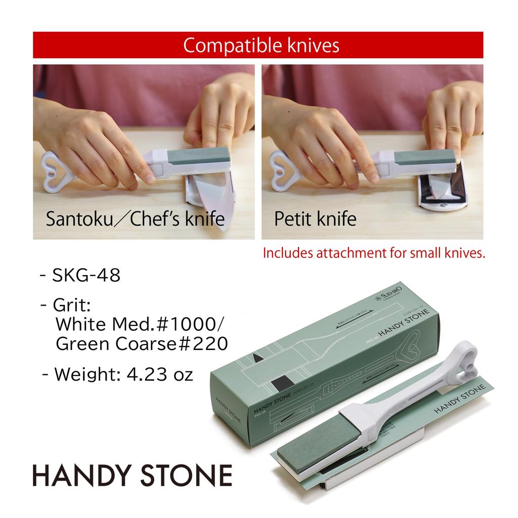 Suehiro Sharpener with Whetstone - Knife Sharpener, Coarse Whetstone #220, Medium Whetstone #1000 [Easy To Use, Perfect Angle for Anyone] No More Worr