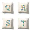 Polyester Pillow Case Decoration Home Furnishing 26 English Letter Printing Pillow Case Car Lumbar Pillow Bedside Mat