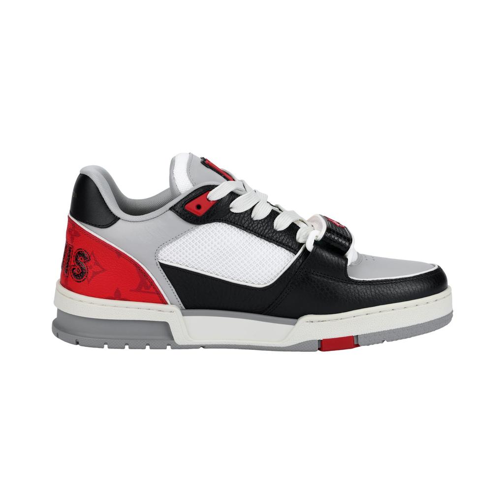 Louis Vuitton Trainer Low 'Velcro Strap - Black Grey Red' 1AC4ZU
