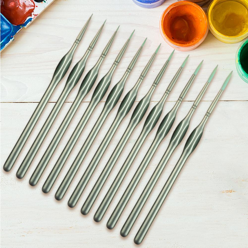 11 Stück Aquarellfarben Pinsel Pinselset Professioneller Ergonomischer Griff Pinsel Aquarellpinsel für Künstler Studenten