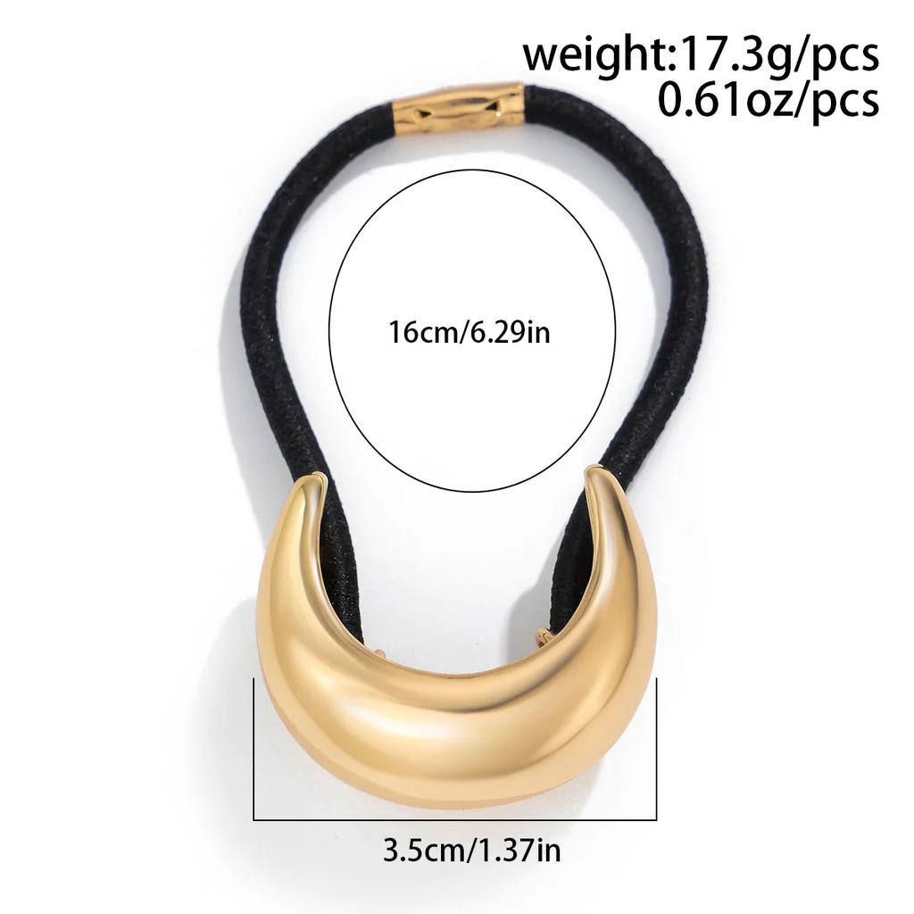 Metal Irregular Double-layer Hair Bands Ropes for Women Headband Elastic HairPins Hairband Fashion Jewelry Hair Accessories Gift