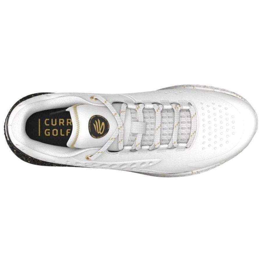 Under Armour Curry 1 Golf White Black Men Sneakers 3027378-101