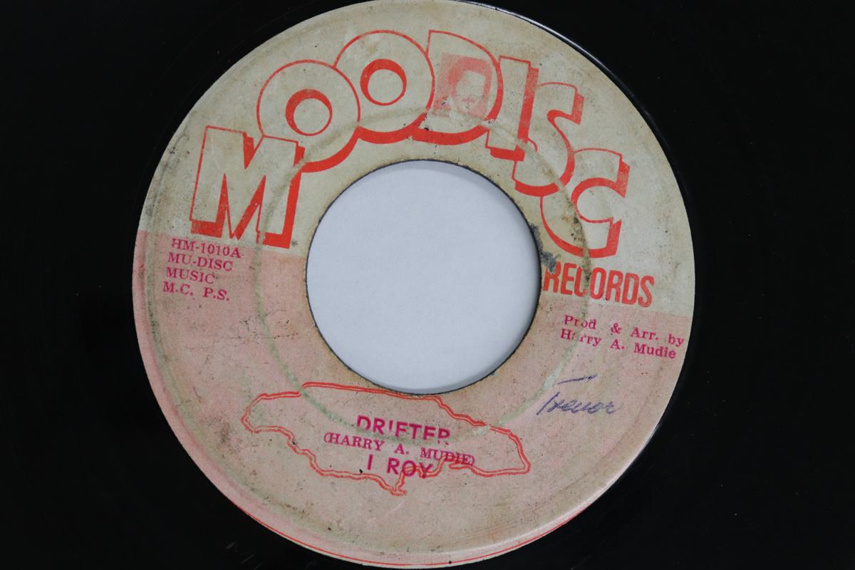 

7inch Record I ROY Drifter HM1010 MOODISC RECORD 1971 Jamaica Reggae Ska Dub Used