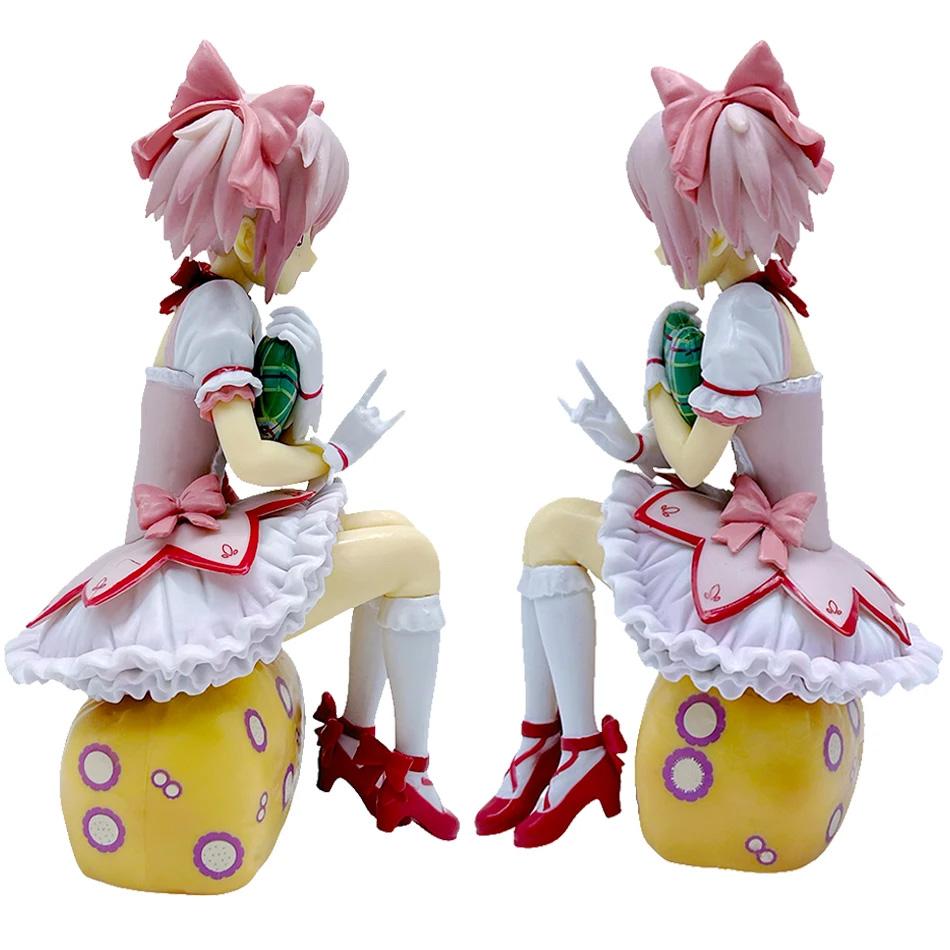 14cm Puella Magi Madoka Magica Aniem Figure Kaname Madoka Action Figure Magic Girl Model Decor Statue Dolls Toys Christmas Gift