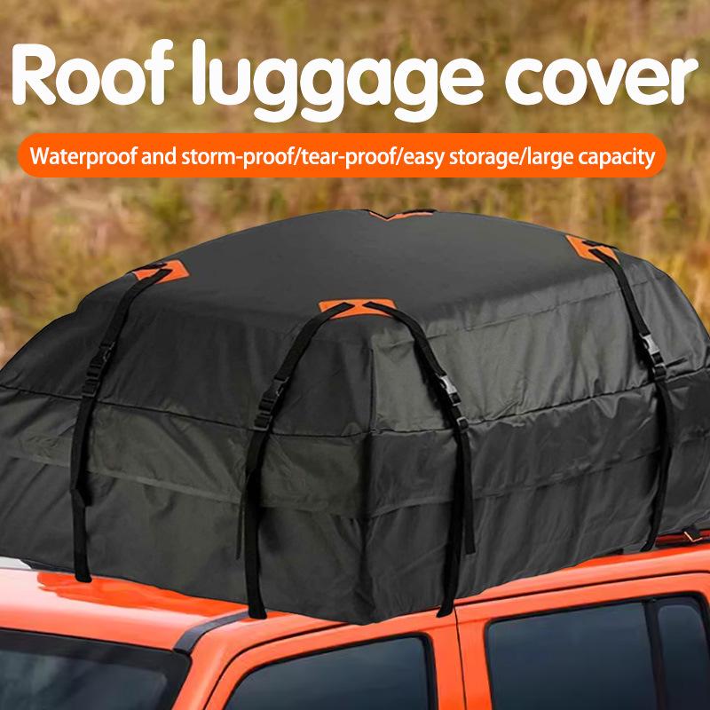 Cross-Border 420D Waterproof Car Roof Rack Cover, Dustproof and UV Resistant Oxford Cloth with Buckle System.