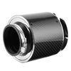 Carbon Fiber Air Filter 76mm Automotive Carbon Fiber Texture Air Filter Filtering Area (M)