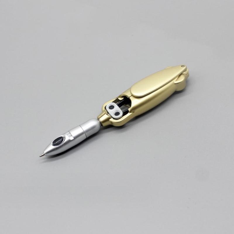 1 Pc  Unique Frog Shaped Folding Office Ballpoint Pen /Creative Stationery/Holiday Children Party Gifts