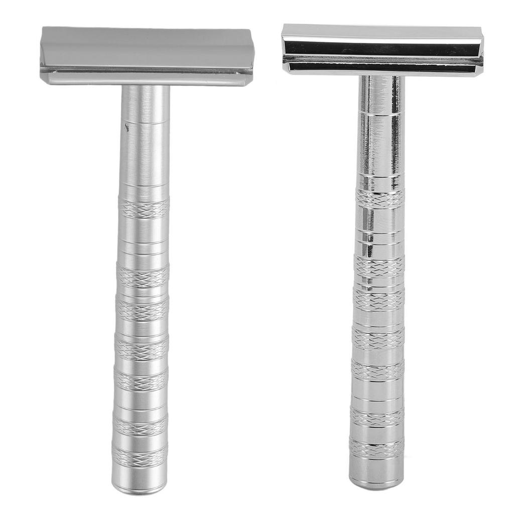 Long Handle Double Sided Safety Shaving Tool Washable Safety Beard Wet Shaving Kit for Men