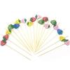 100Pcs 12cm Cactus Flamingo Fruit Cocktail Toothpicks Pineapple Cake Sticks Food Picks for Wedding Birthday Party Supplies 5