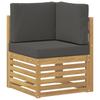 Outdoor Sofa Set 8 pcs White and Anthracite Polyester