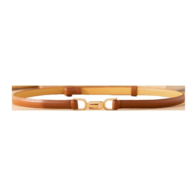 Versatile Women's Thin Leather Waist Belt - Trendy Fashion INS Style for Dresses and Coats