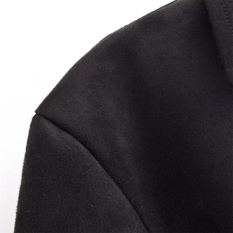 Womens Solid Color Long Sleeve Shirt With Tie Front Velvet-Effect Loose Fit Blouse Office Casual Wear