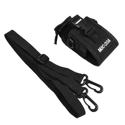 Black MSC-20A Nylon Pouch Case Bag with Strap for Kenwood  Motorola HYT Two Way Radio