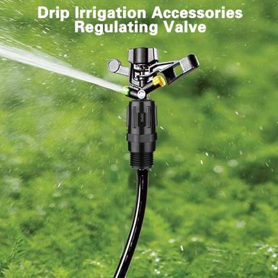 Válvula reguladora de presión de agua, 25 PSI, instalación sencilla, reductor de presión, válvula de bajo flujo, sistema de riego por goteo, suministros de jardín