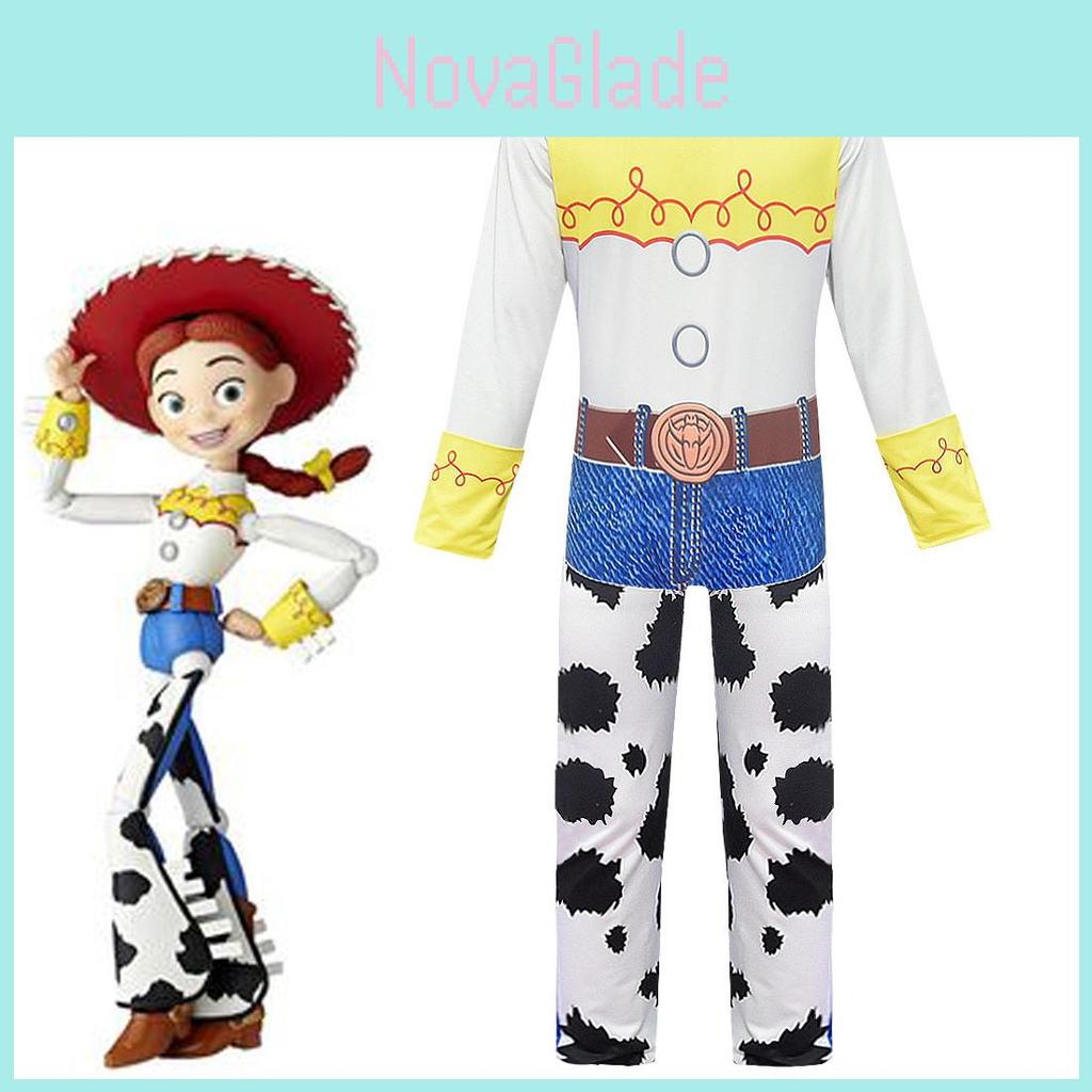 Adorable Toy Story 4 Girls Tsui Cosplay Jumpsuit Costume For Playful Dress-up Parties