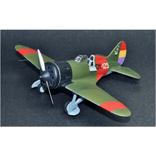 Clear Prop 1/72 Scale Spanish Civil War Republican Army I-16 Type 5 Over Spain Plastic Model Kit CPU72023 Molded In Color
