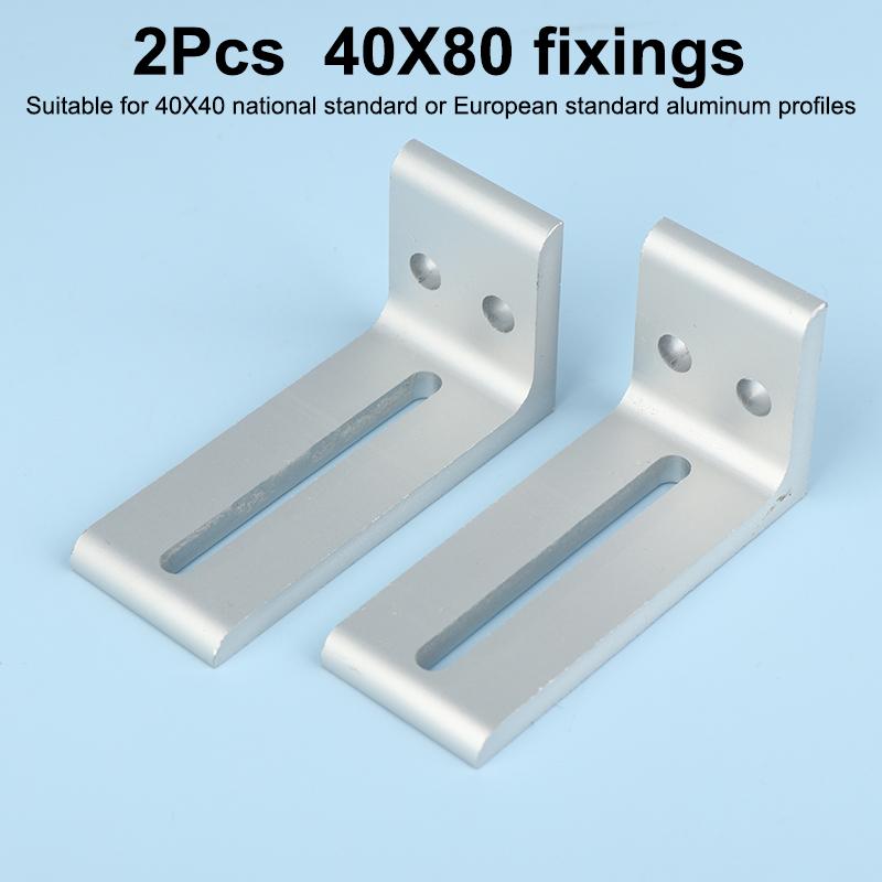 NOWE 1/2 szt. Profile aluminiowe Rama Płyta warstwowa Wsporniki mocujące zewnętrzne 2020 3030 4040
