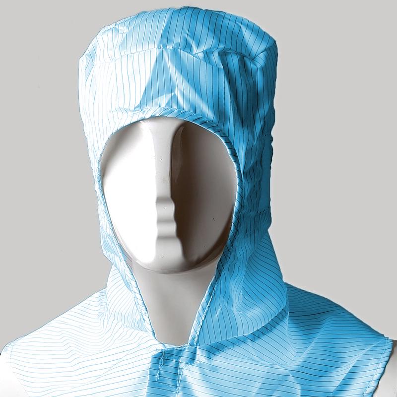 Anti-static Unisex Cleanroom Hooded Cap with Velcro Closure PJM001
