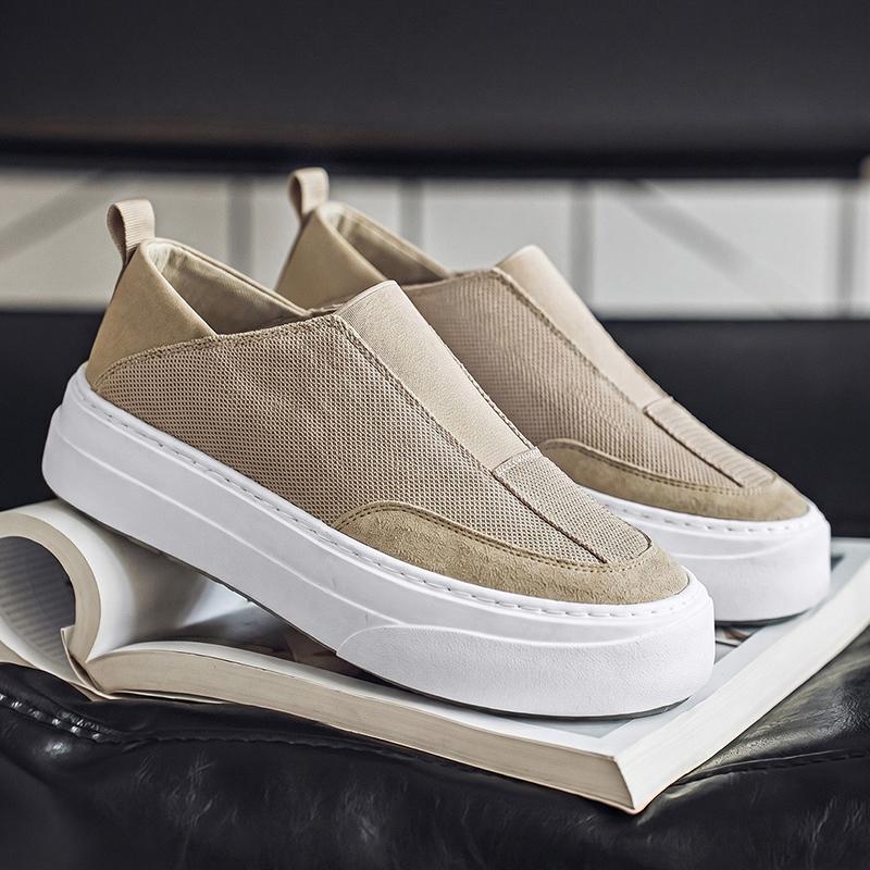 New Mens Thick Platform Slip On