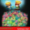 Star and Moon Glow-in-the-Dark 3D Stickers for Kids' Rooms - 2-8cm Fluorescent Wall Décor