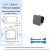 Square Plastic Furniture Tube Plug Foot Pad - Wear-Resistant Protector for Tables, Stools, and Chairs