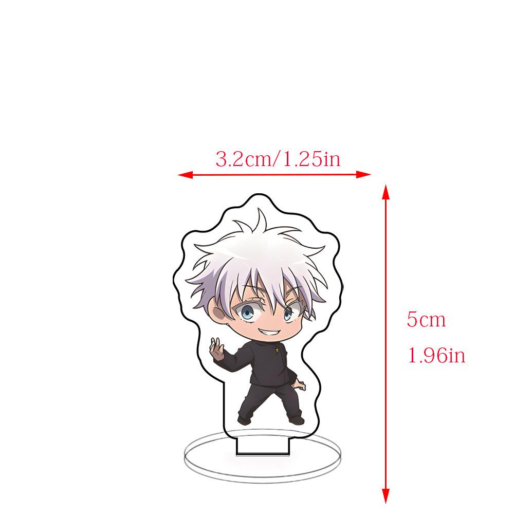 5CM Anime Jujutsu Kaisen Gojo Satoru Fushiguro Toji Getou Suguru Acrylic Figure Stand Model Cartoon Desk Decor Toy Gift