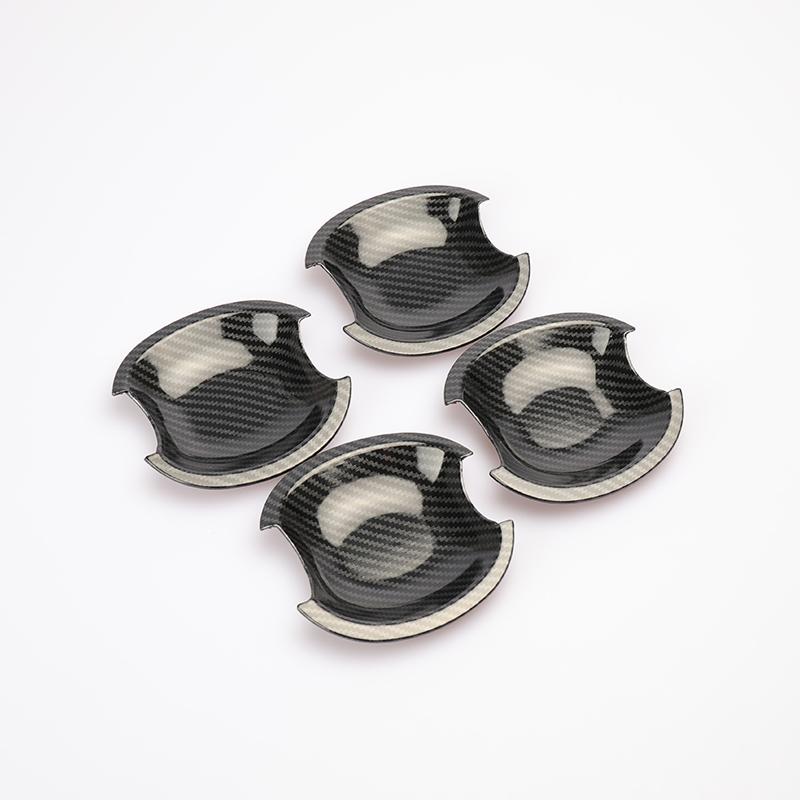 Car Decoration Door Handle Cover For Suzuki Swift 2005-2017 Carbon Fiber Silver Cars Accessories Styling Upgrade Modify A Car