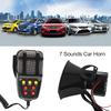 7 Sounds Loud Car Audio Speaker Universal Auto Loudspeaker Horn Siren