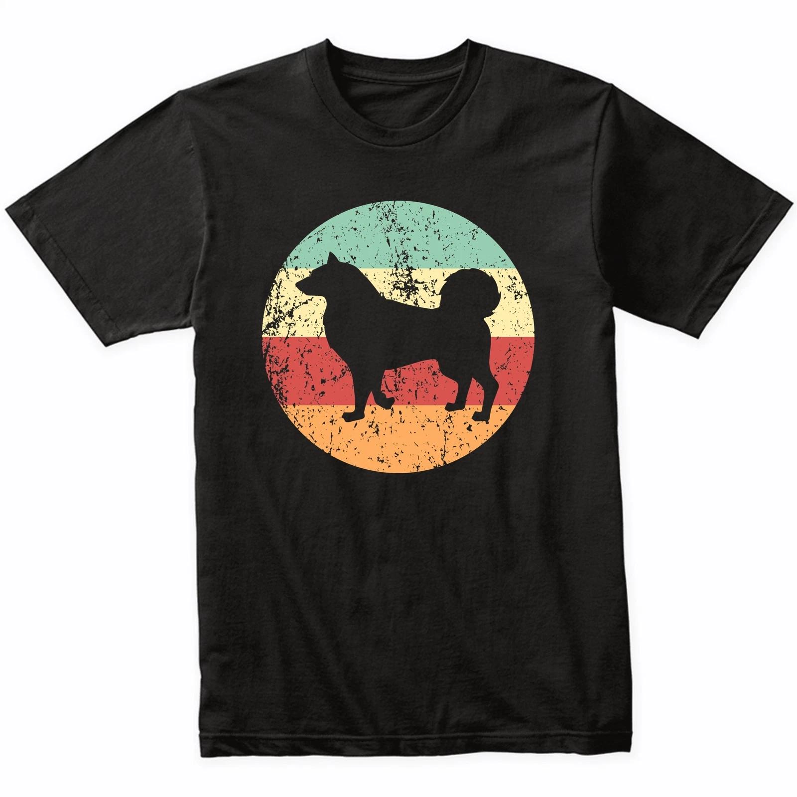 

Retro Alaskan Malamute Dog Breed Icon T-Shirt - Retro Colors 2XL