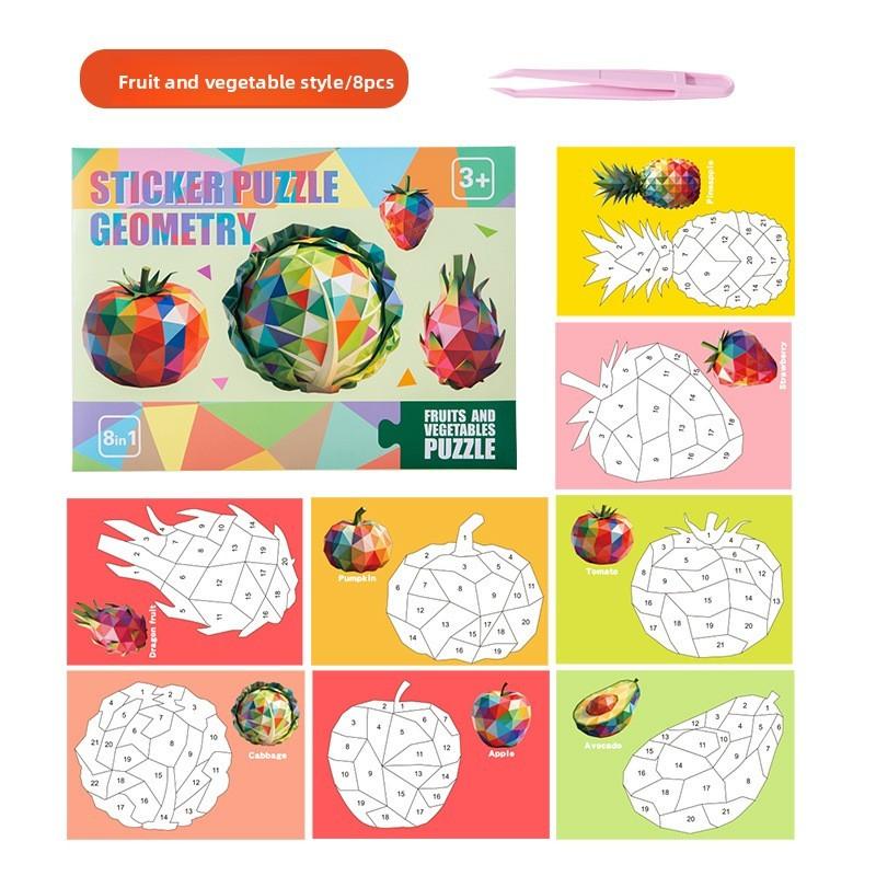Early Education 3d Sticker Puzzle With Fine Motor Skills For Parent Child Activity