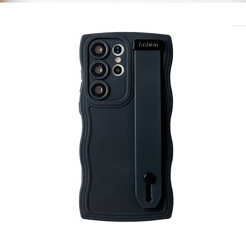Applicable to Samsung s25 mobile phone case, new big wave wristband s22 personalized bracket a04 anti-drop a13 liquid case