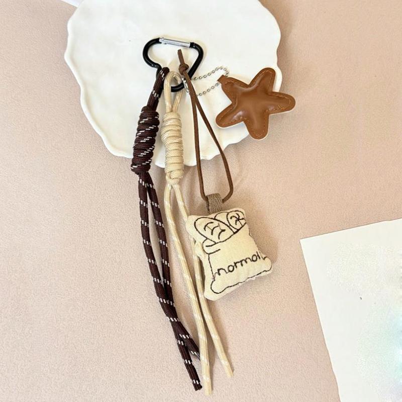 Handmade Nylon Woven Rope Bag Pendant Cute Candy Color Fashion Backpack Handbag Hanging Bags Accessories