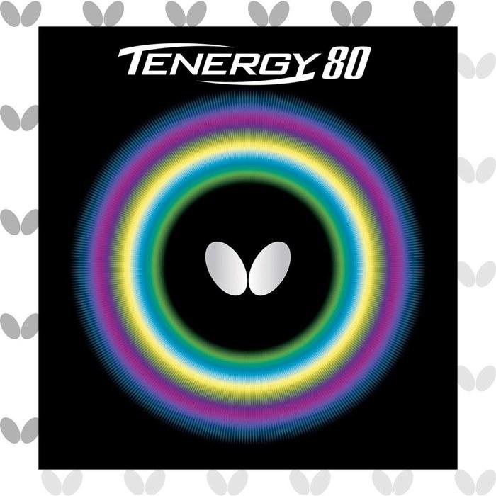 Butterfly Table Tennis Rubber Tenergy 80 05930 Red, 2.1mm Thick