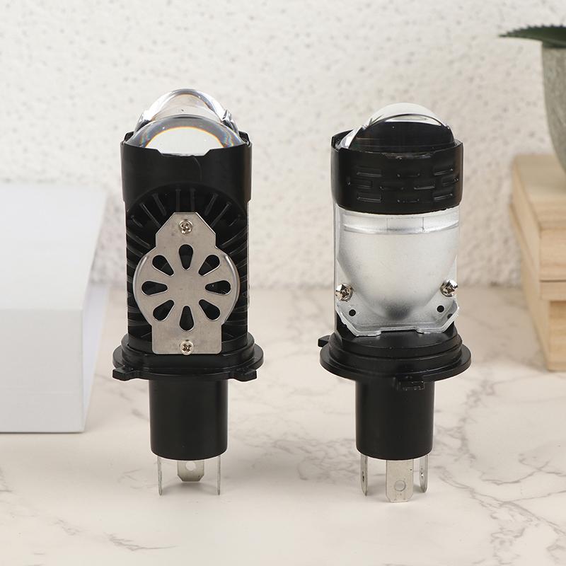 High Power H4 Led Projector Len Direct Insertion High Low Light Car Motorcycle Turbo Fan Lamp Super Bright Waterproof 1Pc