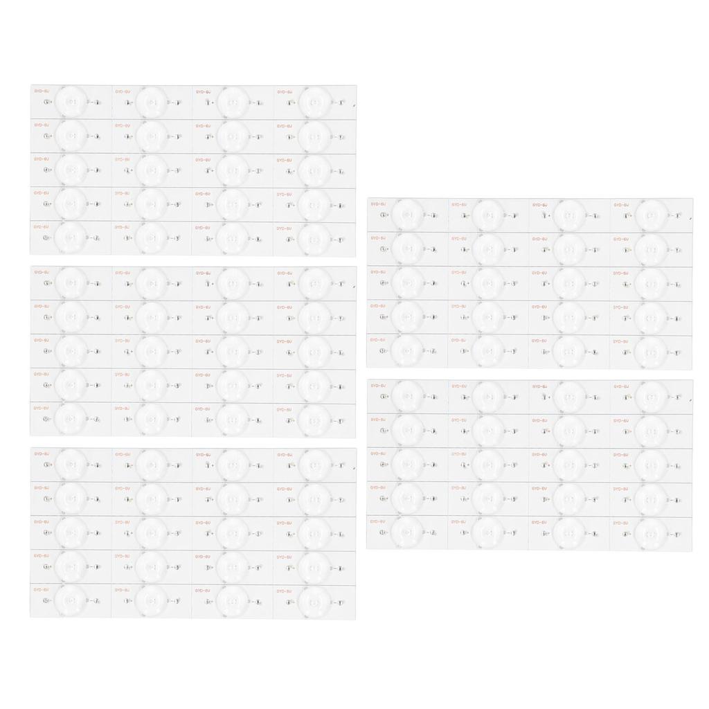 100Pcs Lens Bead 6V Transparent Round LED High Brightness Accessory for 32?65in TV Repair