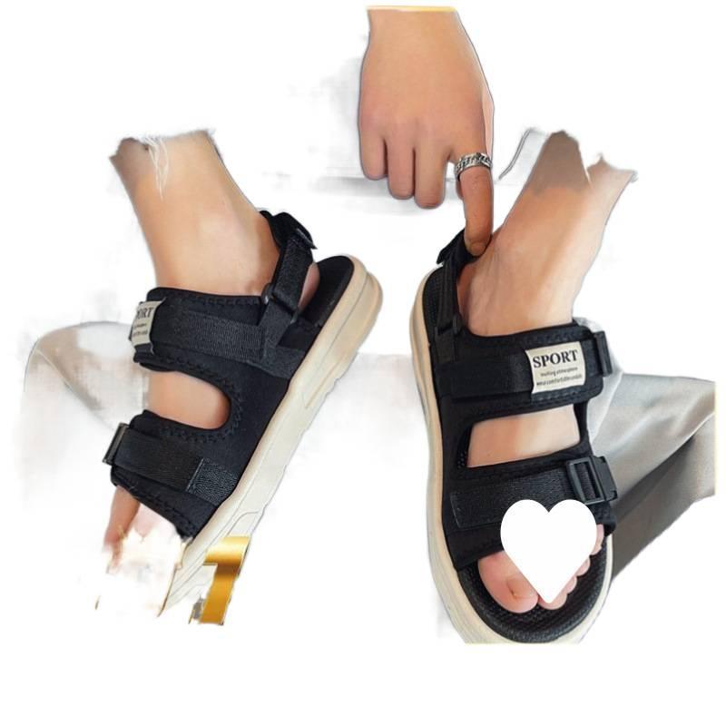 2025 Summer New Sandals Men's Trendy Outer Wear Casual Flat-bottomed Slippers Thick-soled Sports Non-slip Beach Shoes