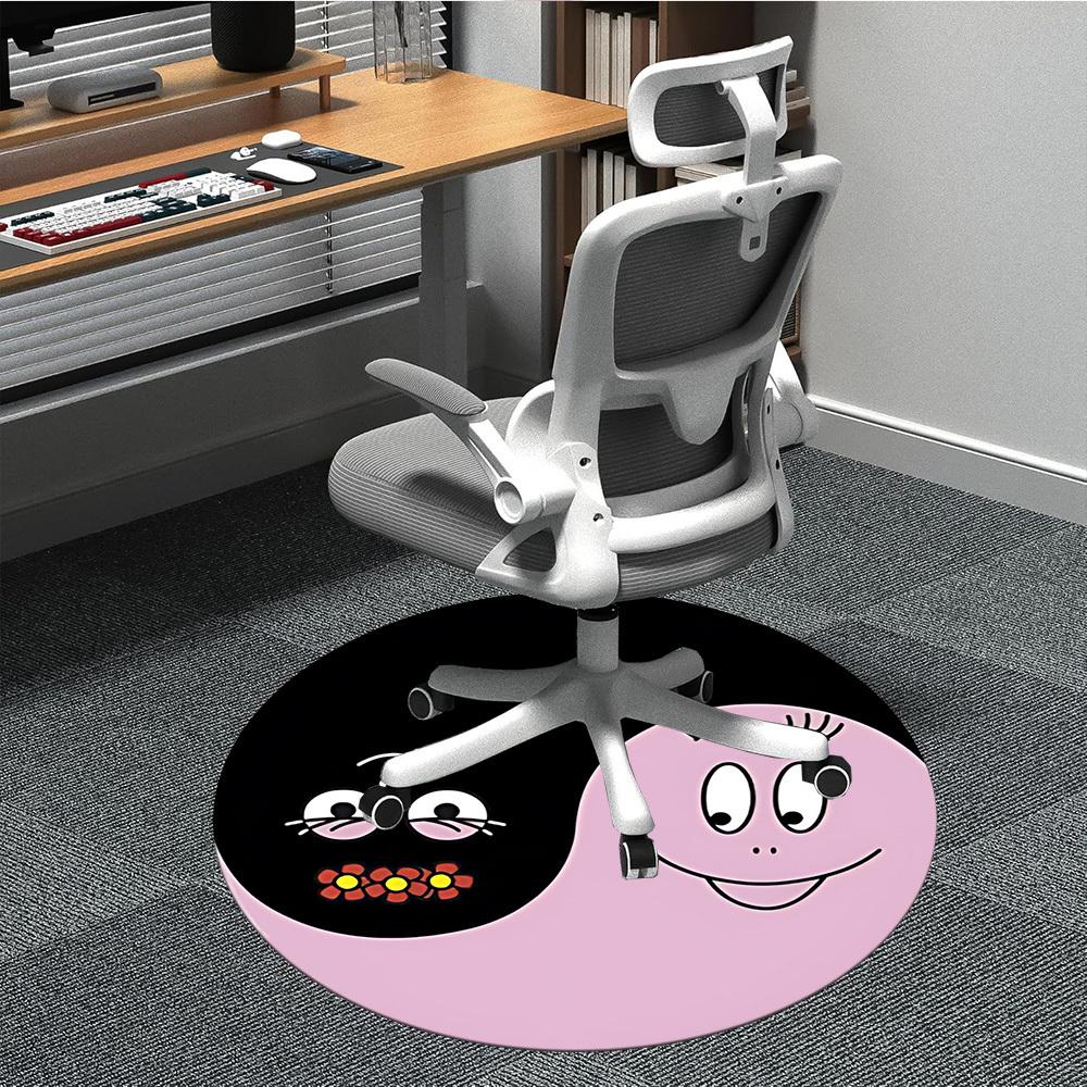 

1pc BarbapapaChair Carpet for Office, Non-slip, Soft and Durable Office Rug for Interior Decoration, Perfect for Office yy250925171 80cm by 80cm