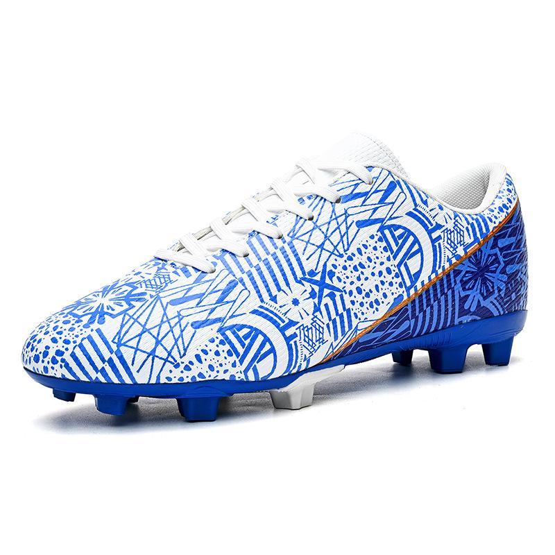 668 Children's Football Shoes With Low Top Leather Surface FG Long Nails TF Broken Flat Bottom HG Nail Sole Boys Girls Sports