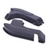 2-Piece Rear Window Cable Trim Covers, Shaped ABS Left and Right Pieces with Flanged Edges, Clearance Slots and Adhesive Backing for Both Sides