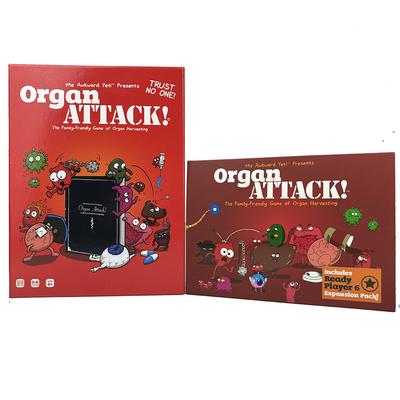 Organ Attack Pełna angielska gra planszowa Organ Attack, gra karciana szachowa i imprezowa karciana