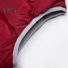 Women Winter Vest Coat Hooded Color Matching Zipper Closure Drawstring Sleeveless Padded Thick Waterproof Windproof Soft Warm Lady Waistcoat